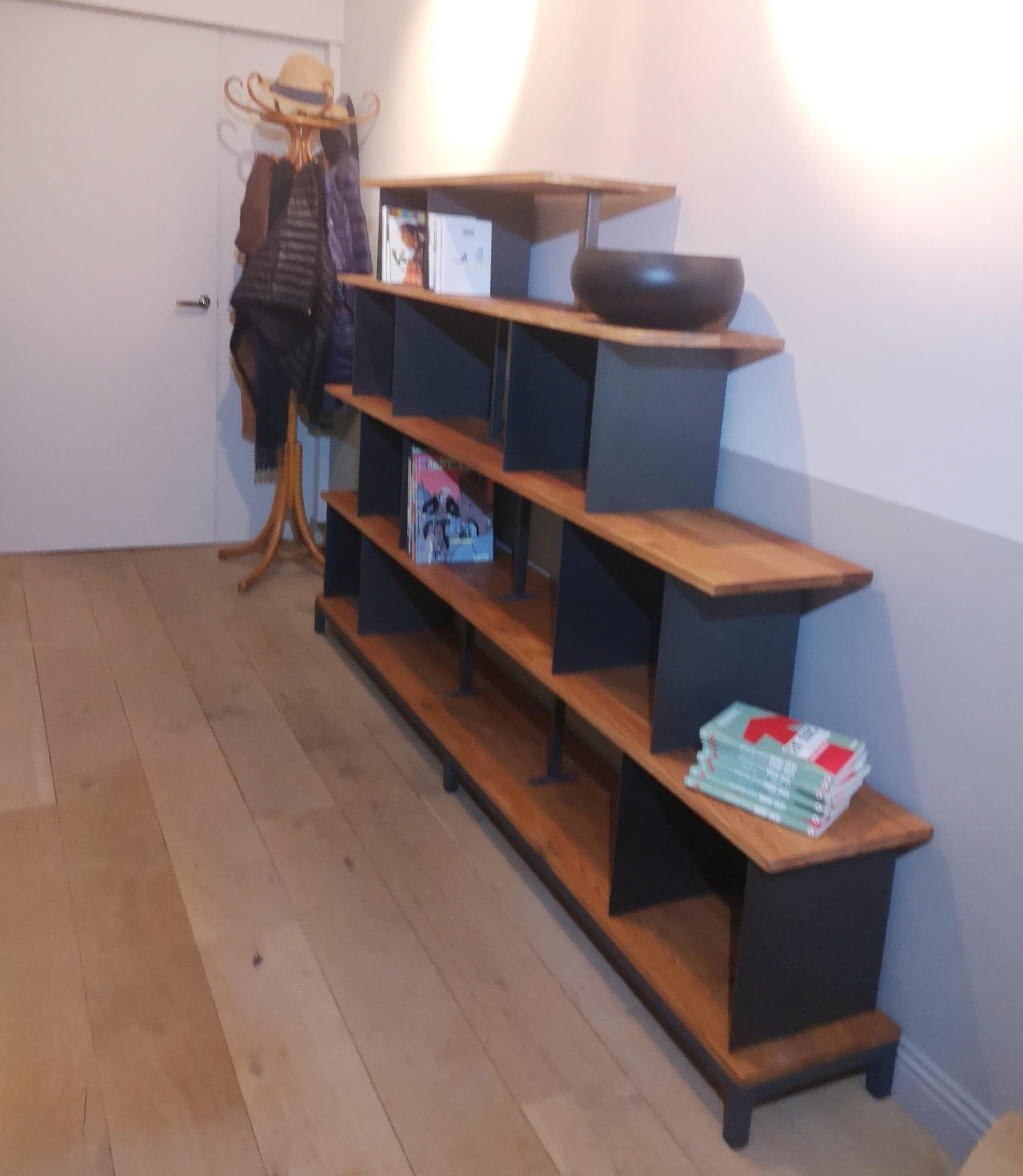Créative Bibliothèque cubes métal et bois MODULABLE "ULTI"
