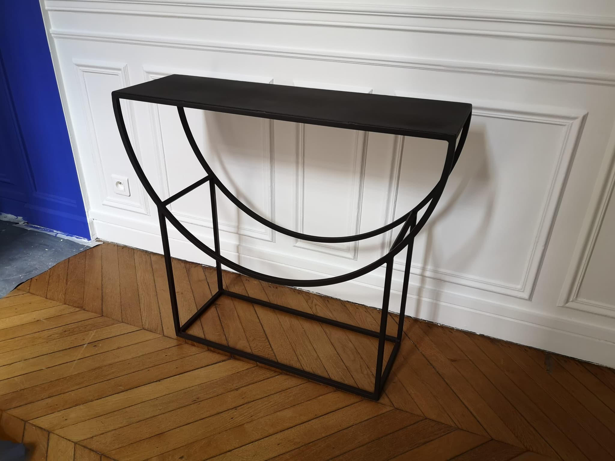 Console contemporaine "MELANIE" en métal