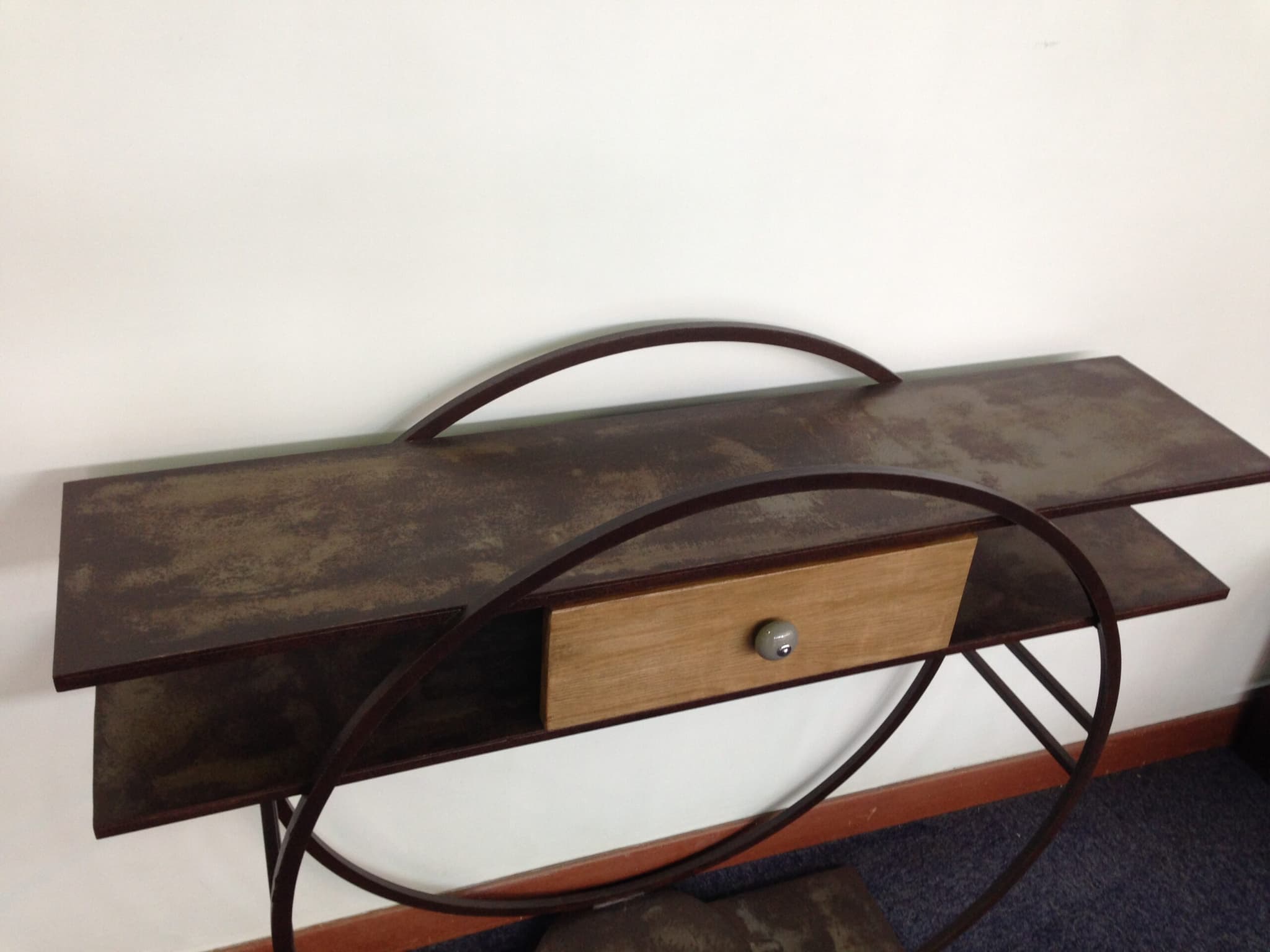 Console design sur mesure avec tiroir "Double ronde"