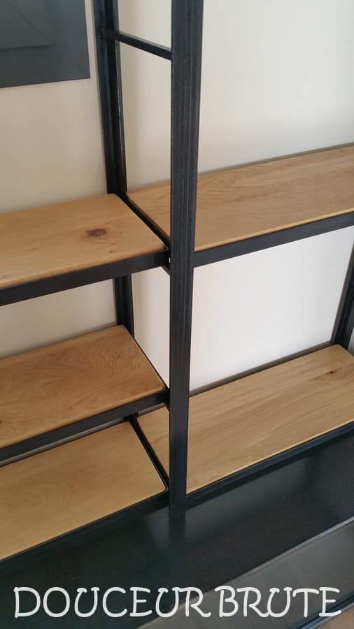Meuble BALTARD en métal et chêne massif – Rangement design industriel
