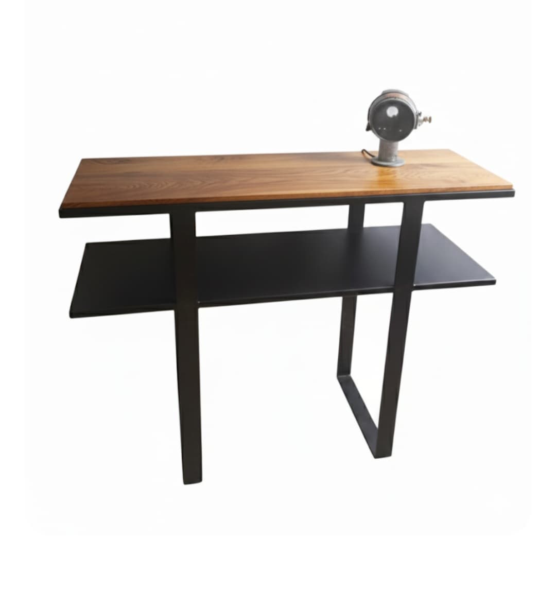 Console Minimaliste Design "Épure" - Moderne Bois et Métal