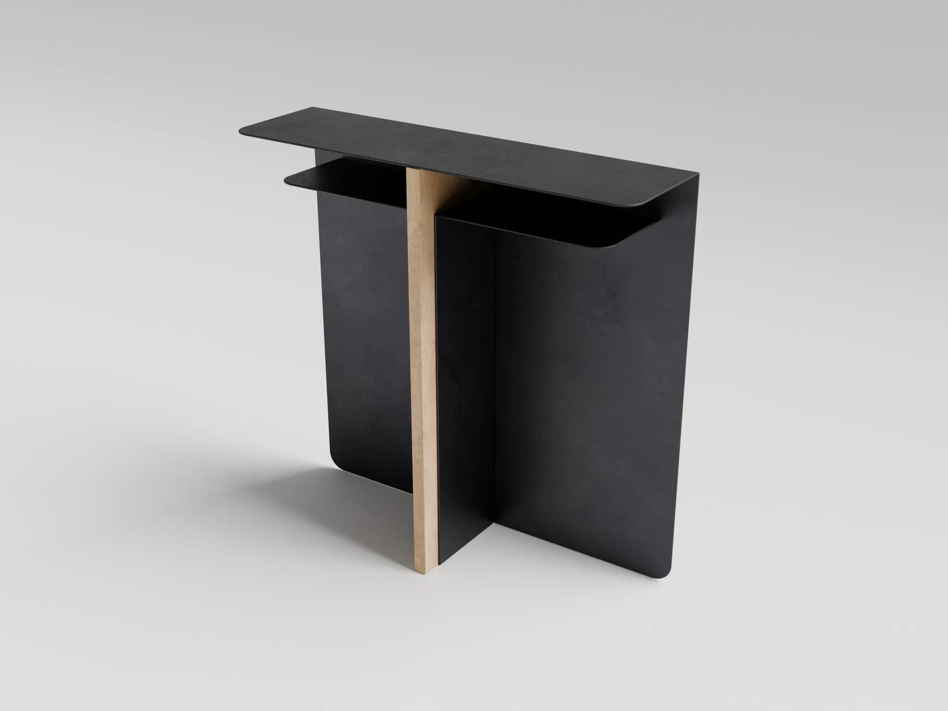 console de salon chaina laque noir