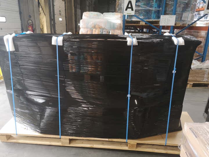Exemple de grande palette : Bar courbe 200 cm de long x 90 cm de haut