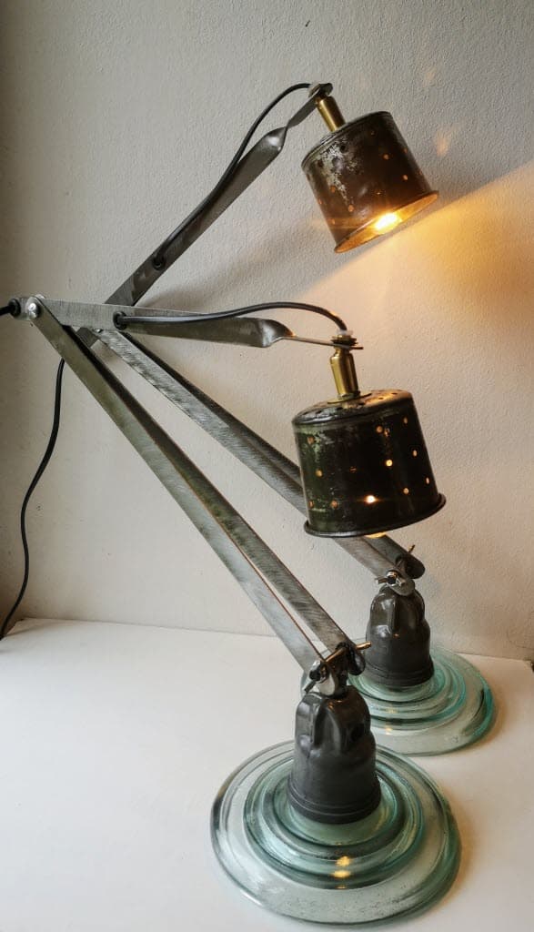 Lampe Articulée en Métal et Verre "ISOBELLE"