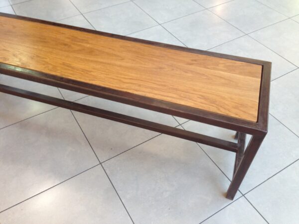 Banc BENI – Style Loft en Acier et Chêne Massif – Image 3