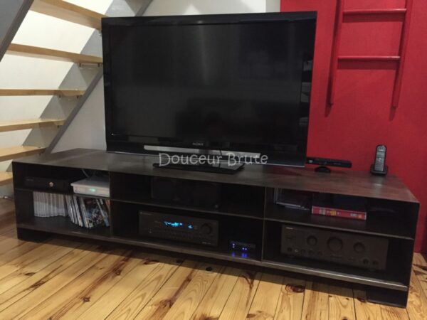 Meuble TV Grand Modèle "ATELIER" Style Industriel