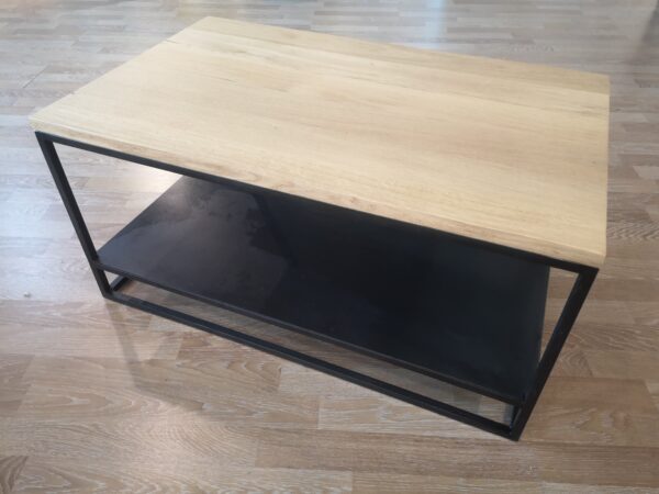 Table basse rectangulaire double plateau "WOOD" – Image 3