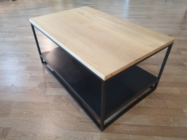 Table basse rectangulaire double plateau "WOOD" – Image 5