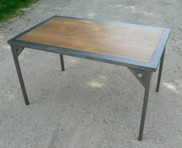 Table à manger métal bois avec 2 allonges "LOFT" – Image 2
