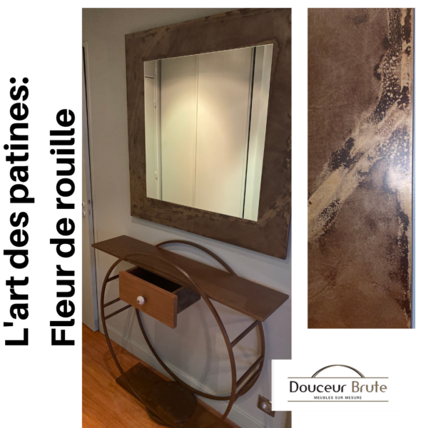 Console design " DOUBLE RONDE" avec tiroir – Image 6