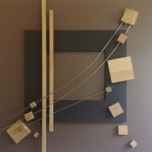 Tableau sculpture grand carré décoxl "Infini Legno"