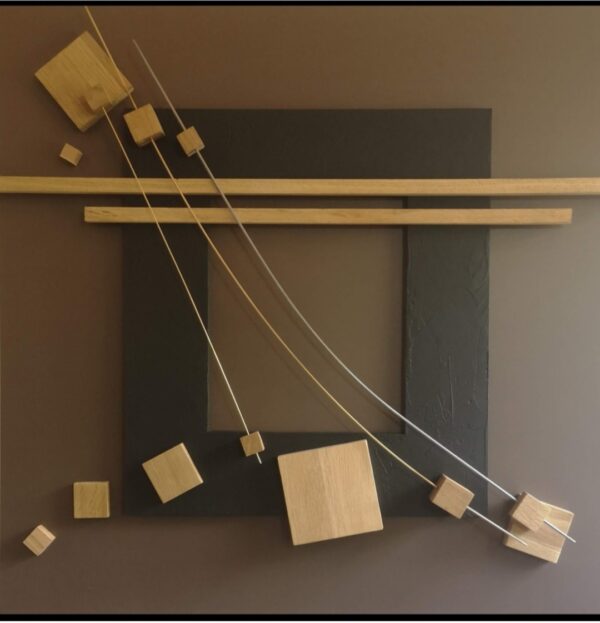 Tableau sculpture grand carré décoxl "Infini Legno" – Image 3